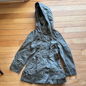 GAP Kids Olive Hooded Raincoat